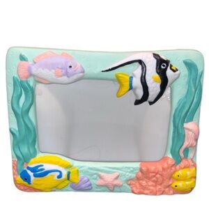 LOVE FISH PICTURE FRAME CERAMIC SEA LIFE